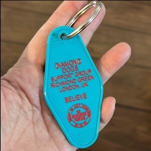 Ted lasso Diamond dogs support group Keychain NEW handmade